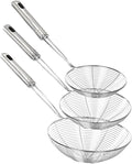 Enhanced Version Stainless Steel Spider Strainer Skimmer Ladle, Pasta Strainer by Fancymay