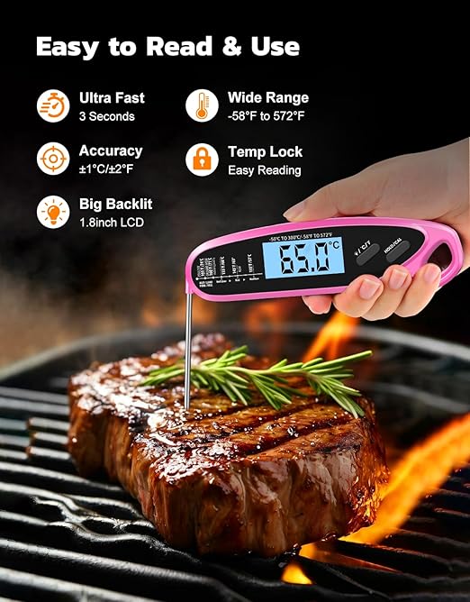 Instant Read Meat Thermometer Digital - Image 2