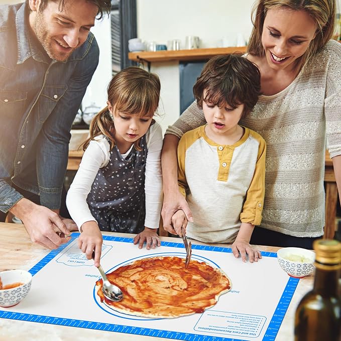 Silicone Pastrty Mat for Dough Rolling, Silicone Baking Mat - Image 7