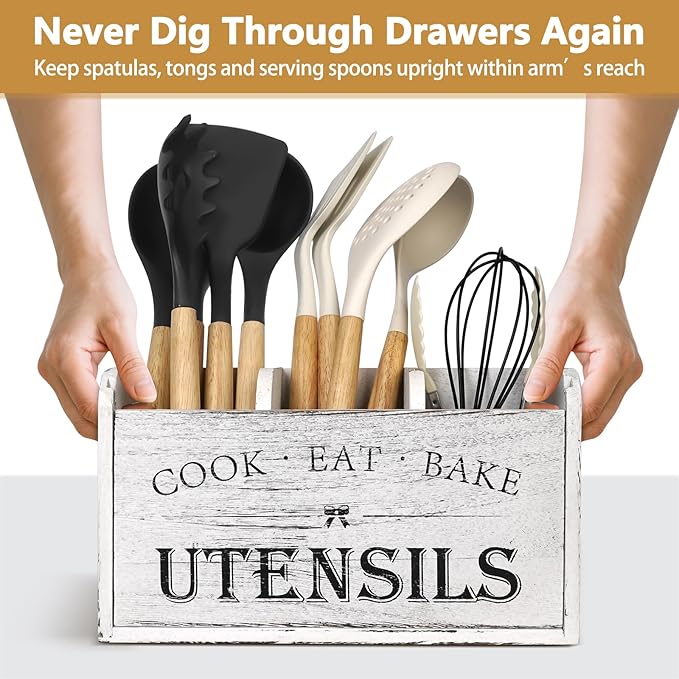 Farmhouse Kitchen Utensil Holder - Image 5