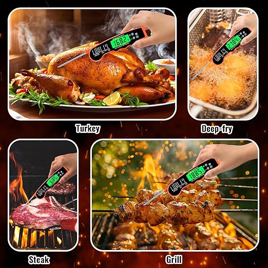 Meat Thermometer Digital, IP67 Waterproof Food Thermometer - Image 3