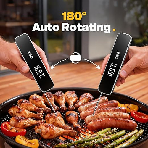 0.3 Sec Instant Read Meat Thermometer Digital, Food Thermometer - Image 2