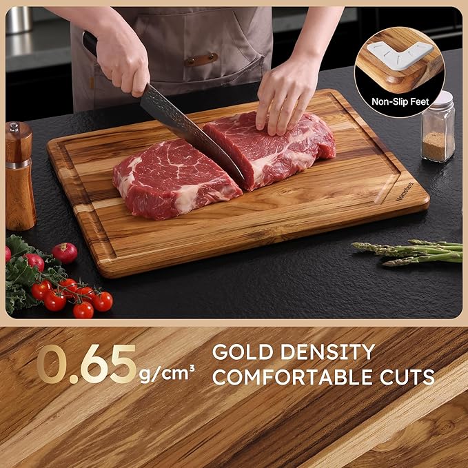20'' Extra Large Teak Wood Cutting Board - Image 5