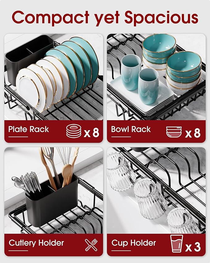 Sakugi Dish Drying Rack in Sink - Image 2