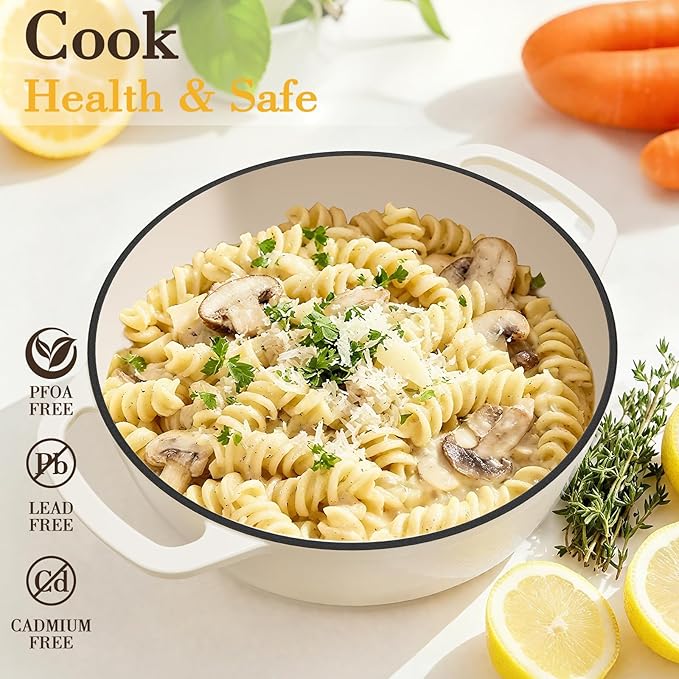 Umite Chef 6QT Enameled Cast Iron Dutch Oven - Image 7