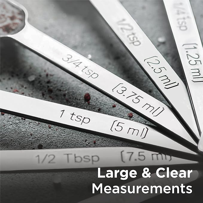 Deiss PRO Heavy Duty Stainless Steel Measuring Spoons - Image 8