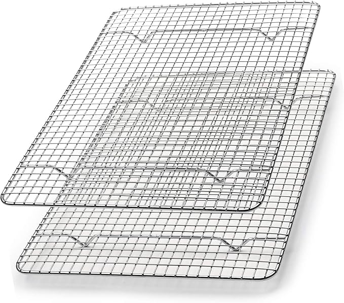 Spring Chef 8.5" x 12" Stainless Steel Cooling Racks, Wire Rack - Image 9