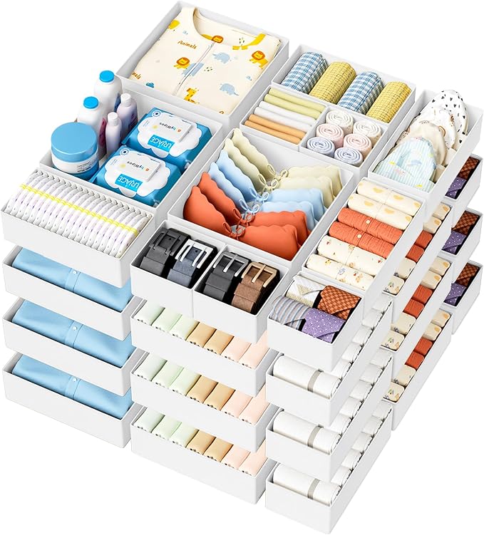 DIMJ Drawer Organizer Clothes 20 Pack by DiMJ