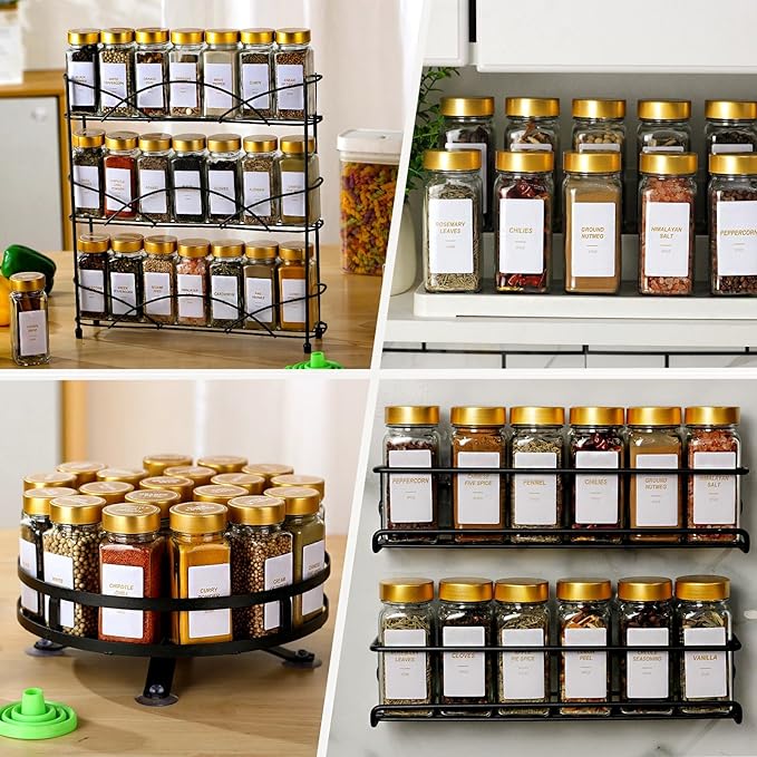 Glass Spice Jars with Label - Image 2