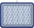 Blue Floral Branches Dish Drying Mat by Kawani