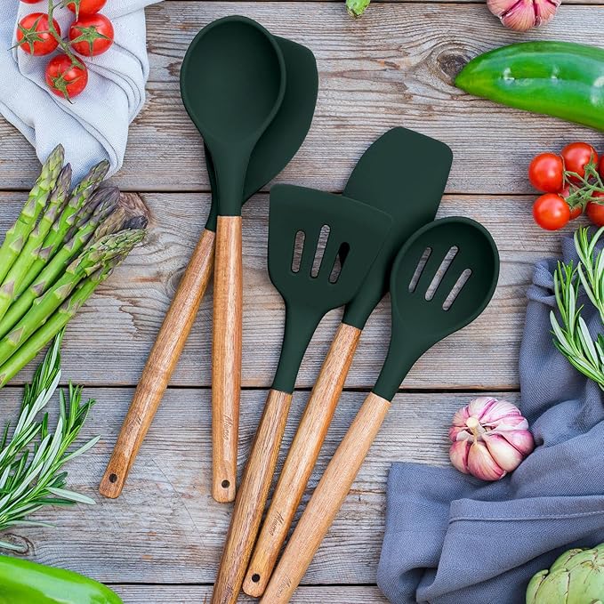 Non-Stick Silicone Cooking Utensils Set - Image 5