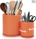 D'vine Dev 360° Rotating Utensil Holder Set – 7.2"+5" Kitchen Utensil Crocks by DvineDevPlanterPotsandStand