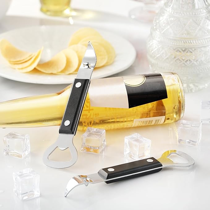 2PCS Bottle Opener, JINLIFA Stainless Steel Manual Can Punch Bottle Cap Beer - Image 9
