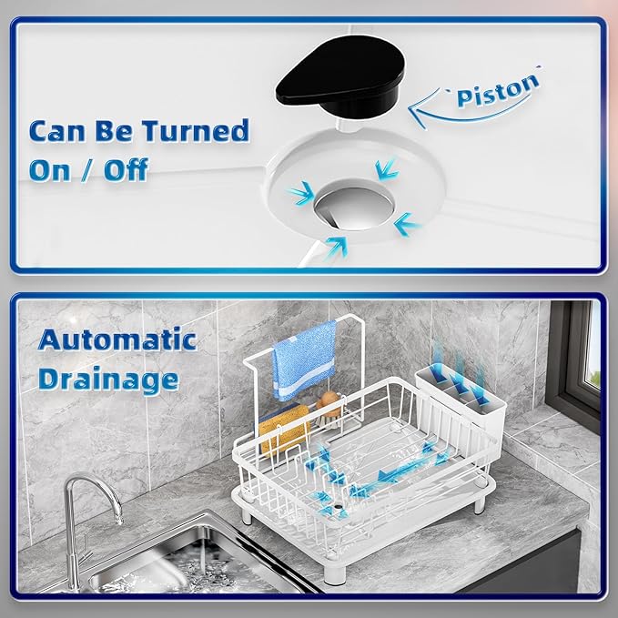 GAOKASE Dish Drying Rack, Stainless Steel-Dish Rack, Dish Racks - Image 2