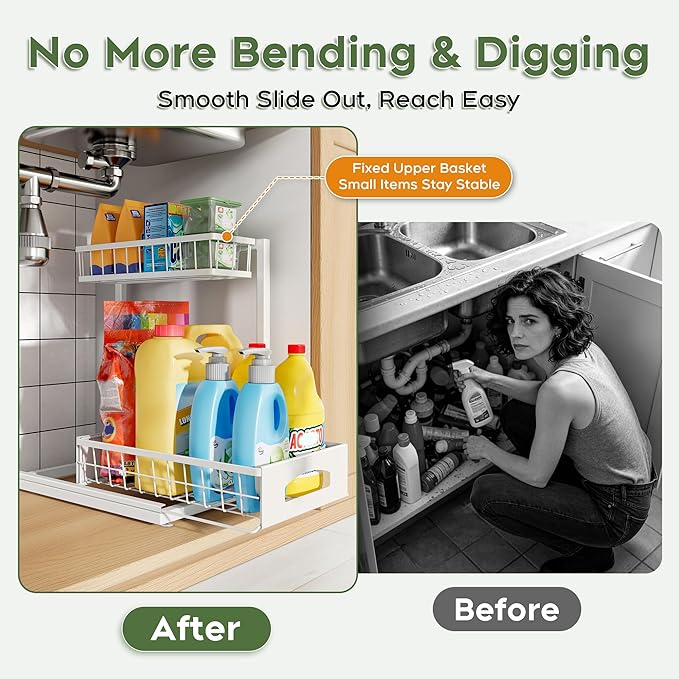 Under Sink Organizer, Cabinet Organizer - Image 3