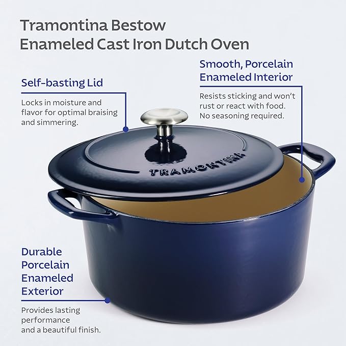 Tramontina Bestow Enameled Cast Iron Dutch Oven Pot - Image 7