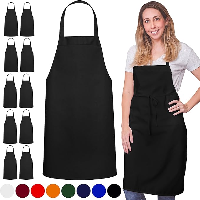 GREEN LIFESTYLE 120 Pack Bib Aprons - Image 7