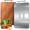 Titanium Cutting Boards For Kitchen, Ebony Wood Cutting Board, Double Sided by Unknown