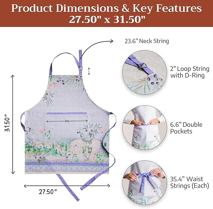 Maison d' Hermine 100% Cotton Apron - Image 5