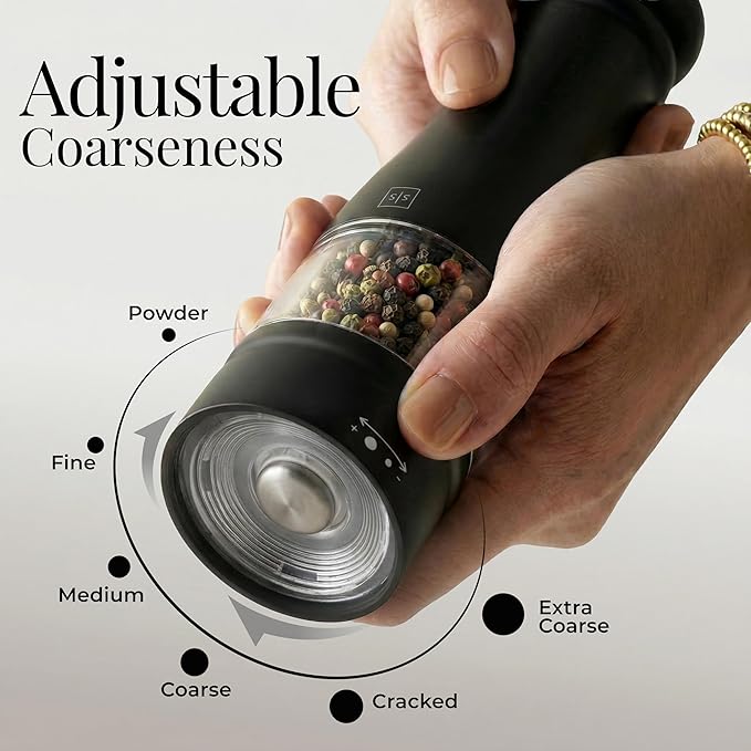 Electric Salt and Pepper Grinder Set - Image 4