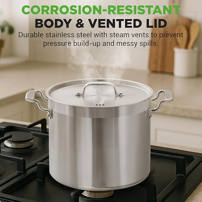 NutriChef 20 Quart Heavy-Duty Stockpot - Image 5