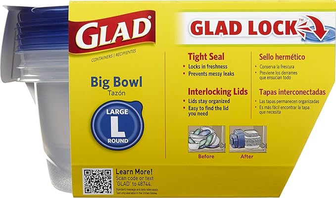 Glad GladWare Big Bowl Food Storage Containers - Image 2