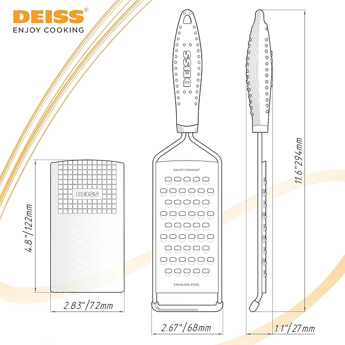 Deiss PRO Coarse Grater & Hand Held Cheese Grater - Image 9