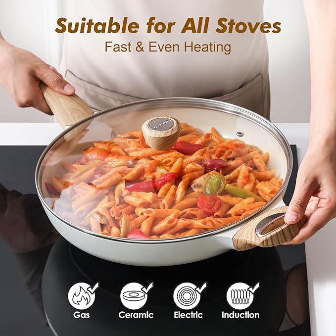 SENSARTE Ceramic Nonstick Frying Pan Skillet - Image 4