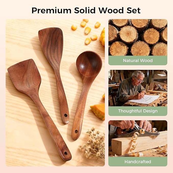 Wooden Spoons for Cooking - Image 6
