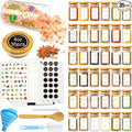 BGraceyy Spice Jars with Labels, Minimalist Stackable Airtight Spice Containers by BGraceyyMoments