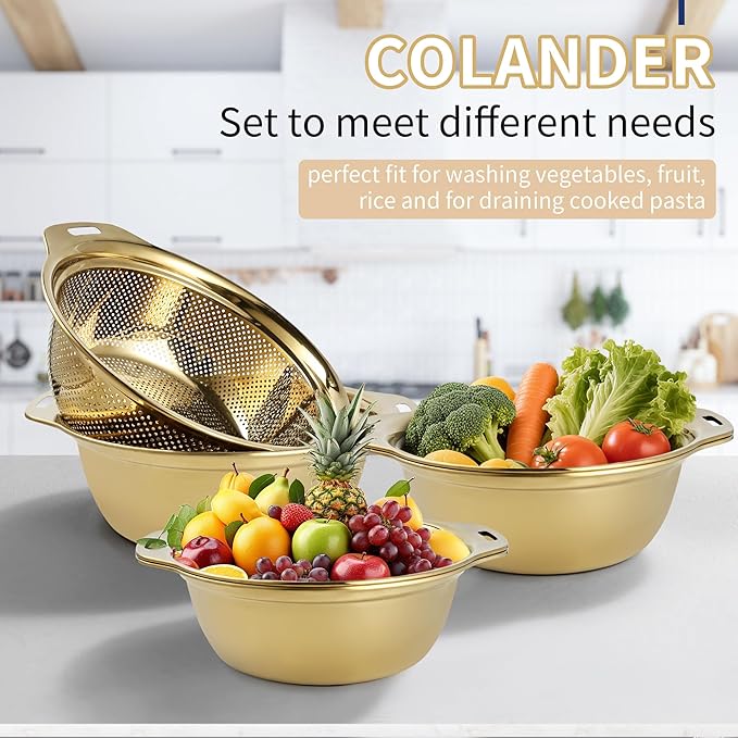 Colander 304 Stainless Steel 4-quart - Image 6