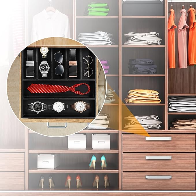 Bellsal Bamboo Silverware Drawer Organizer, Utensil Kitchen Drawer Organizer - Image 7