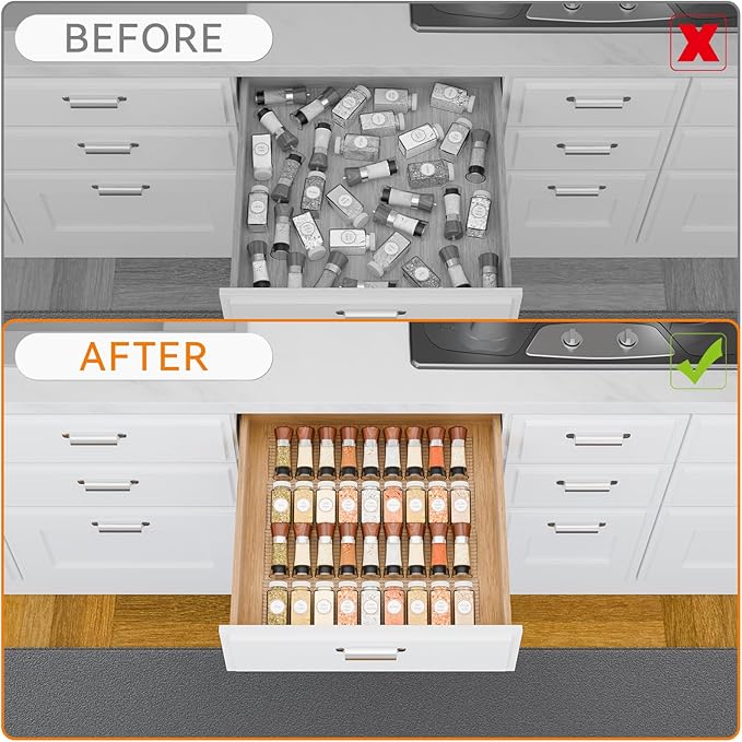 Yieach 8 Pack Adjustable Narrow Spice Rack - Image 6