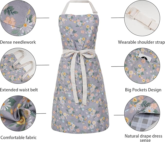 Aoomzoon Kitchen Aprons for Women - Image 5