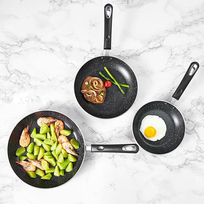 Frying Pan 3-Piece Set, Nonstick Skillet Set - Image 8