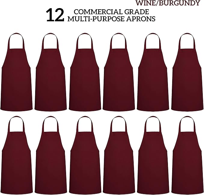 GREEN LIFESTYLE 12 Pack Professional Chef Apron – Grilling Aprons - Image 3