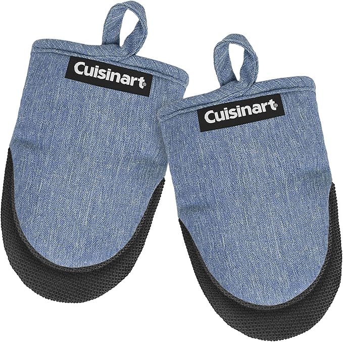 Cuisinart Mini Oven Mitts – 5.5” x 7” Heat-Resistant Kitchen Mitts by BestBrands