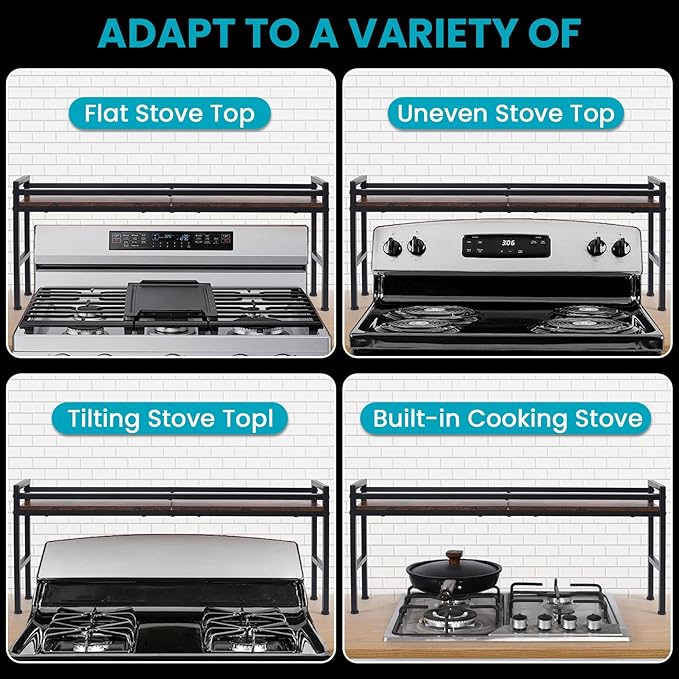 Spice Rack Shelf for Kitchen Stove，Stove Top Shelf - Image 4