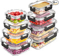Liuruiyu 8 Pack Glass Food Storage Containers by Liuruiyu