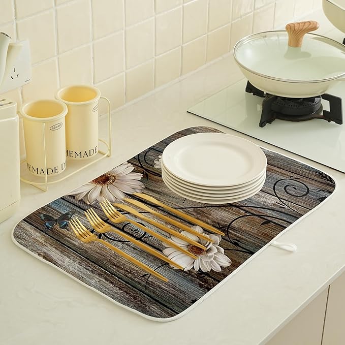 Spring Dish Drying Mat 18x24 Inches - Image 5
