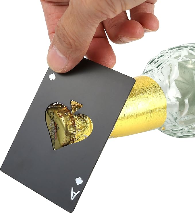 Card Bottle Opener, Yoption 5 Pcs Stainless Steel Credit Card Size Beer Bottle - Image 2