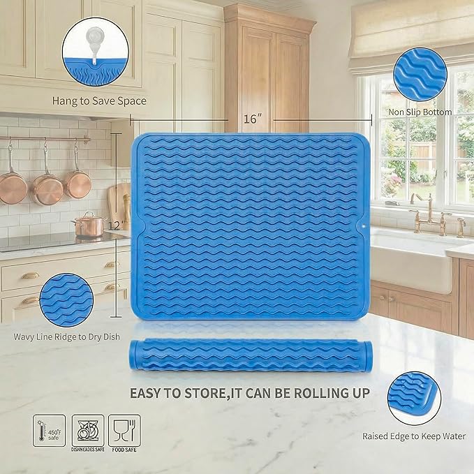 MicoYang Silicone Dish Drying Mat - Image 2