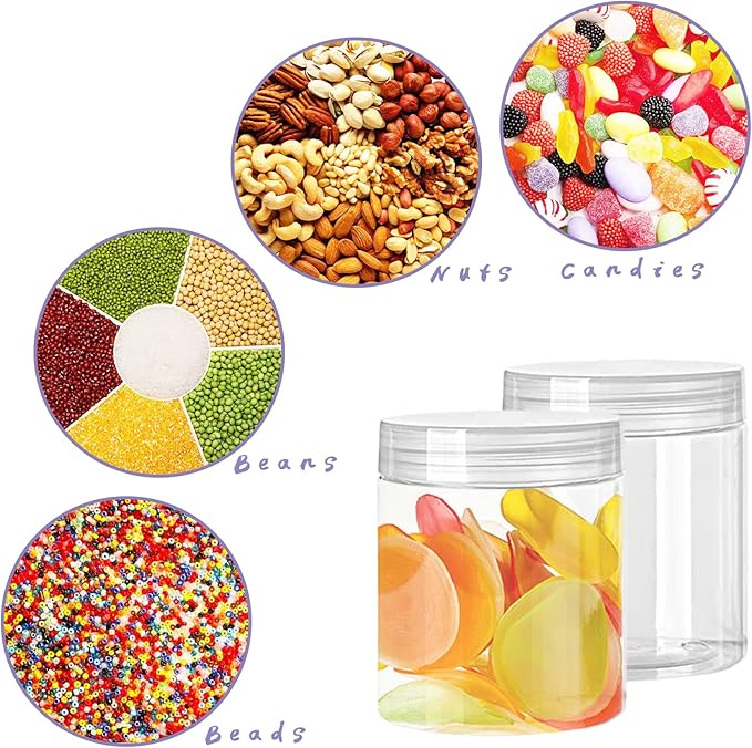 20 Pack 4oz Clear Plastic Jars - Image 4