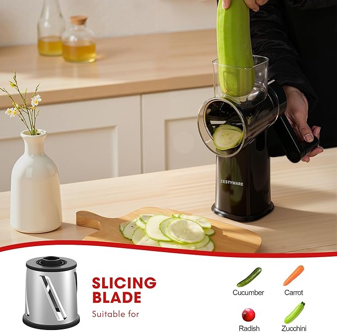 Rotary Cheese Grater Hand Crank - Image 7