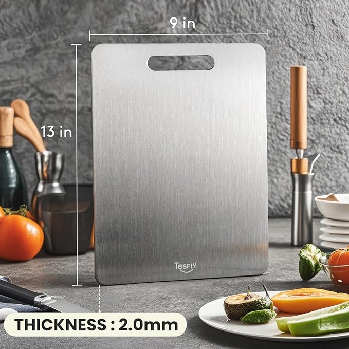 2 Pack Titanium Cutting Board -100% Pure Titanium Cutting Boards - Image 6