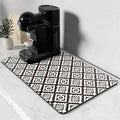 Rnivvi Coffee Mat, Hide Stain Rubber Backed Absorbent Dish Drying Pad by Rnivvi