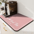Coffee Bar Mat for Countertops 19inx12in, Absorbent Hide Stain Anti-Slip Cafe by Kuyig+Home