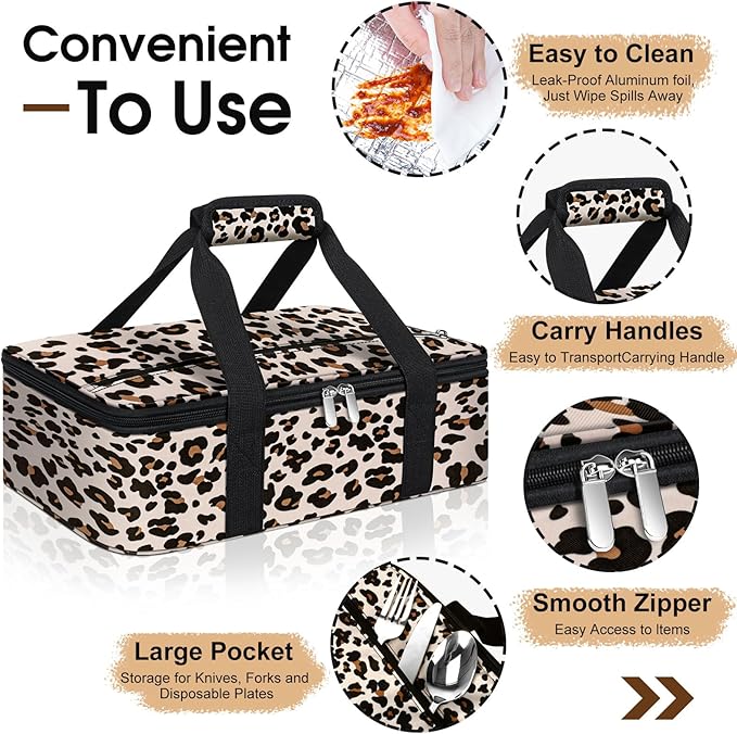 Insulated Casserole Carrier, Portable Casserole Carrier - Image 3