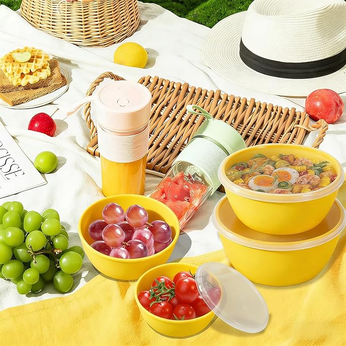 4-Piece Classic Plastic Prep Bowls - Image 8
