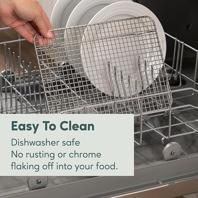 Ultra Cuisine Stainless Steel 8.5 x 12-inch Cooling and Baking Rack - Image 5
